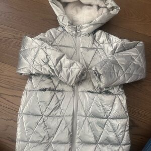 Zara Shimmering Silver Jacket